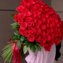Букет из 101 красной розы - с доставкой по Минску - миниатюра