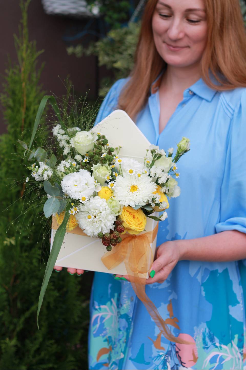 Конверт Вестник Лета - с добавлением зелени