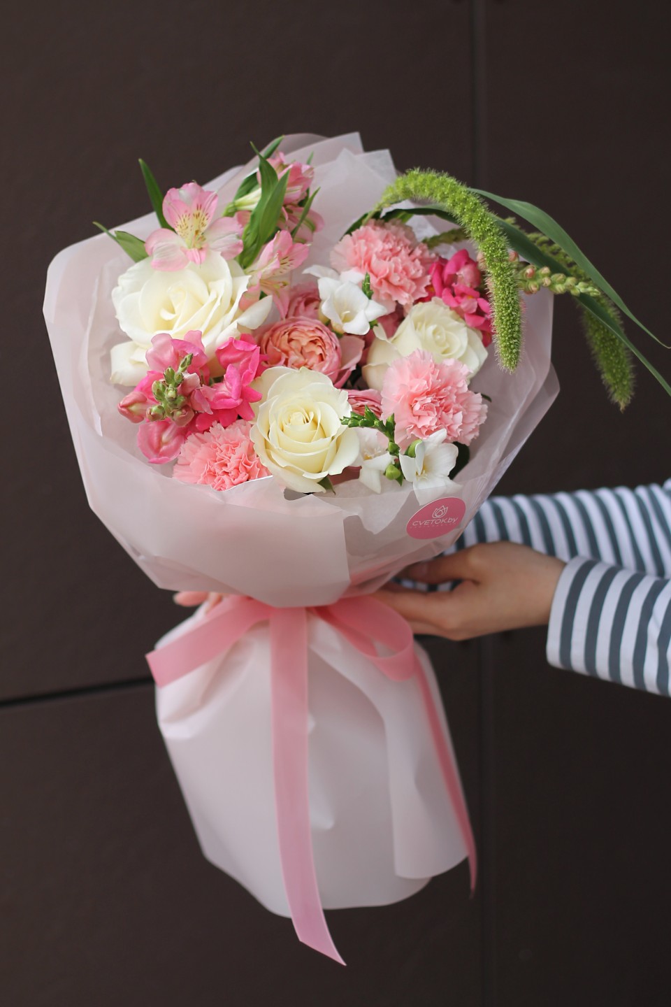 Букет Изюминка - с добавлением зелени