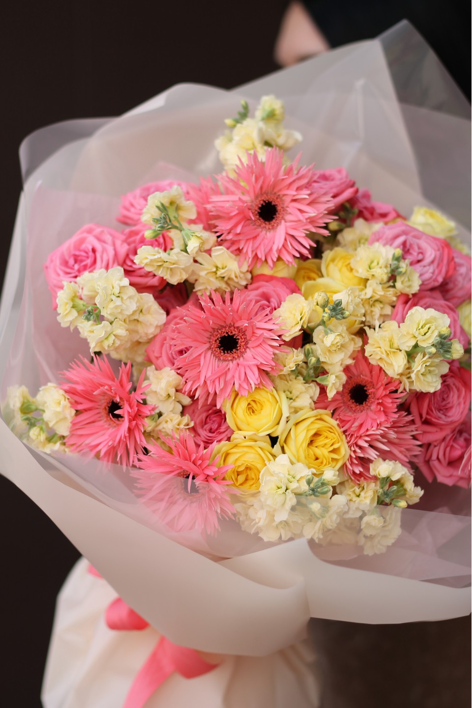 Букет Радость в Цветах - подарочное оформление