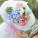 Букет Небесный замок - с добавлением зелени - миниатюра 