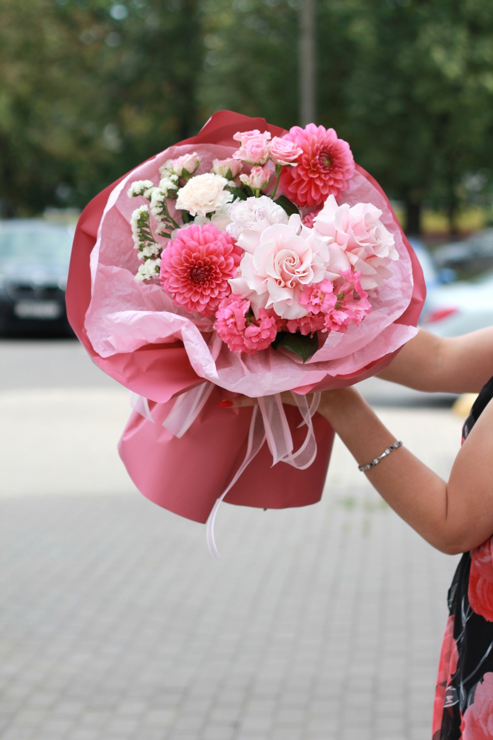 Букет Розовое пралине