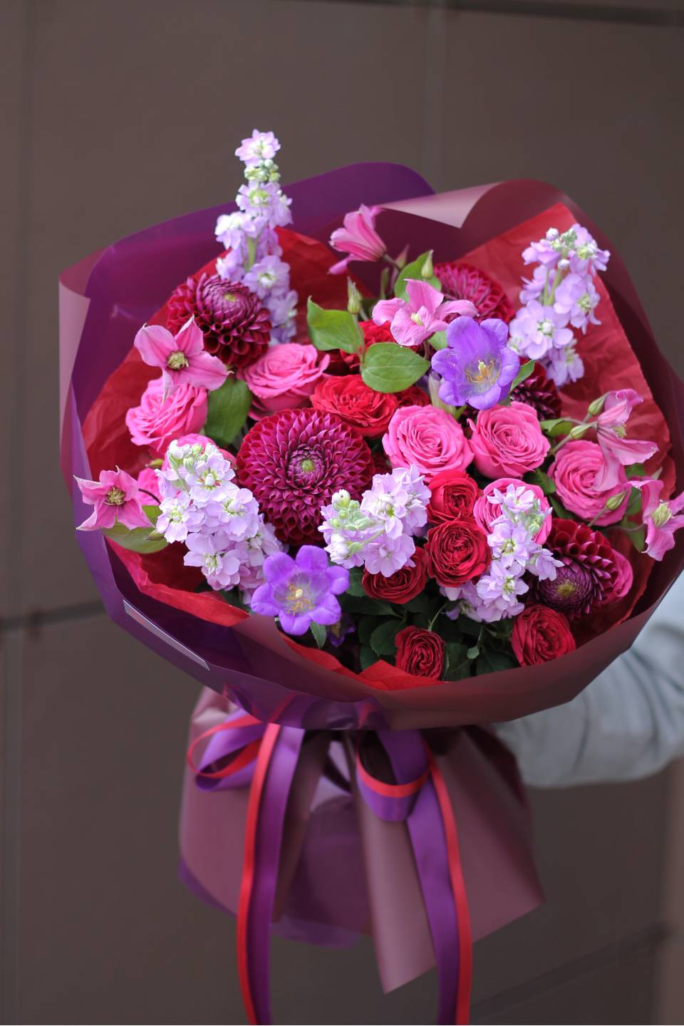 Букет Флори - с добавлением зелени