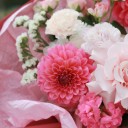 Букет Розовое пралине - подарочное оформление - миниатюра