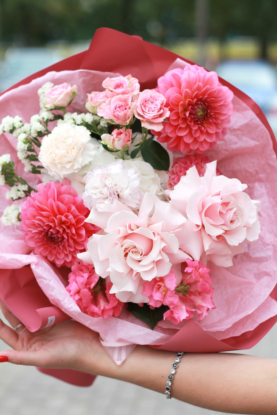 Букет Розовое пралине - быстрая доставка в Минске