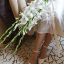 Букет невесты Романтика - с добавлением зелени - миниатюра 