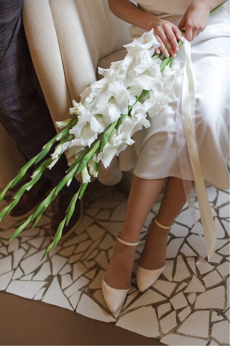 Букет невесты Романтика - с добавлением зелени