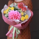 Букет Сольферино - подарочное оформление - миниатюра