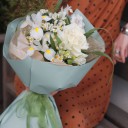 Букет Теплый лоден - подарочное оформление - миниатюра