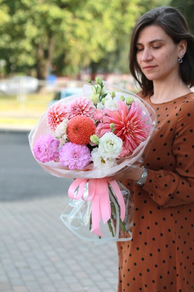 Букет "Персиковый мельба"