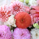 Букет Персиковый мельба - подарочное оформление - миниатюра