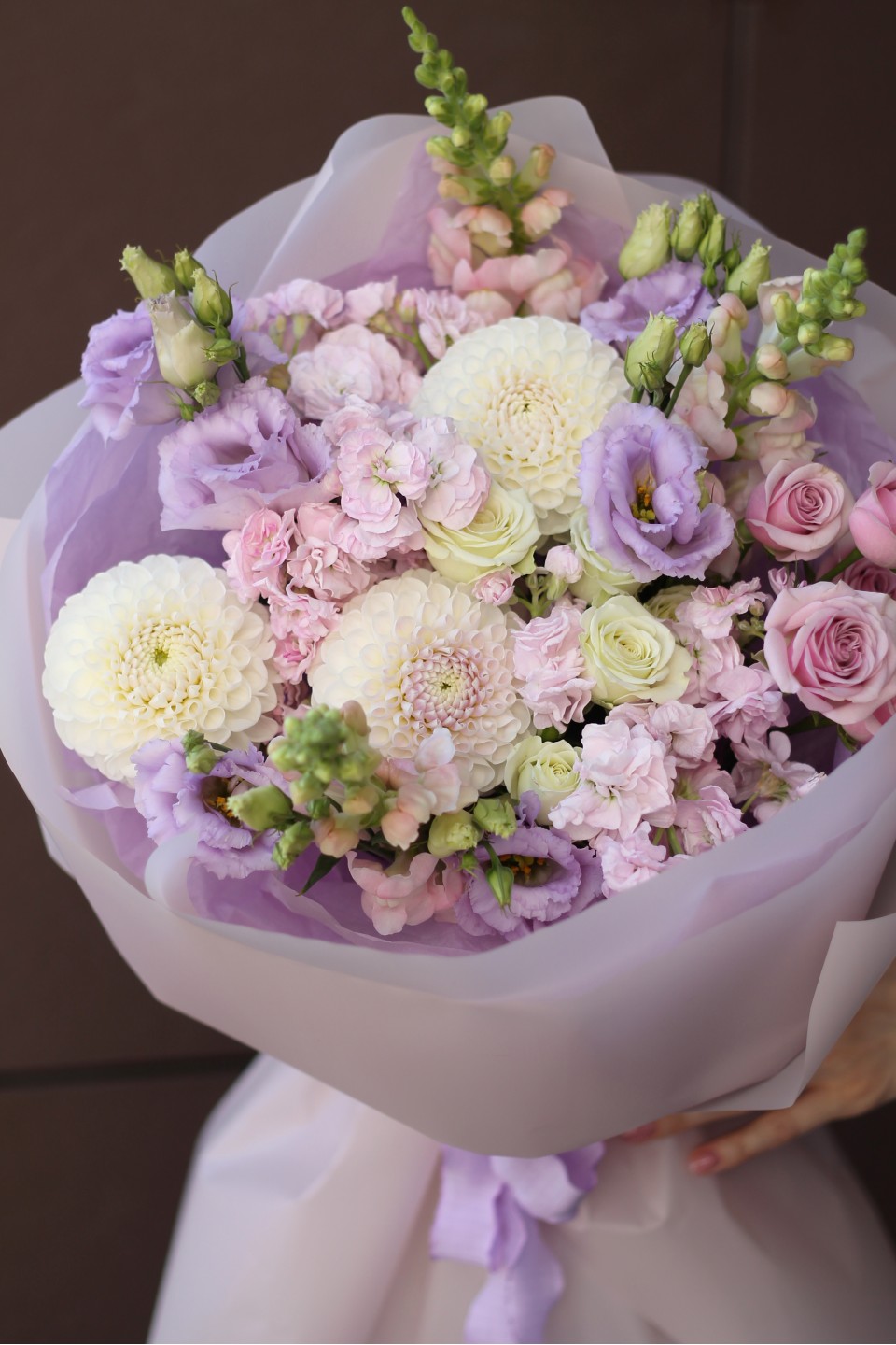 Букет Лиловый Бриз - подарочное оформление