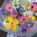 Букет Радуга Лета - подарочное оформление - миниатюра