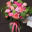 Букет Венера - с добавлением зелени - миниатюра 