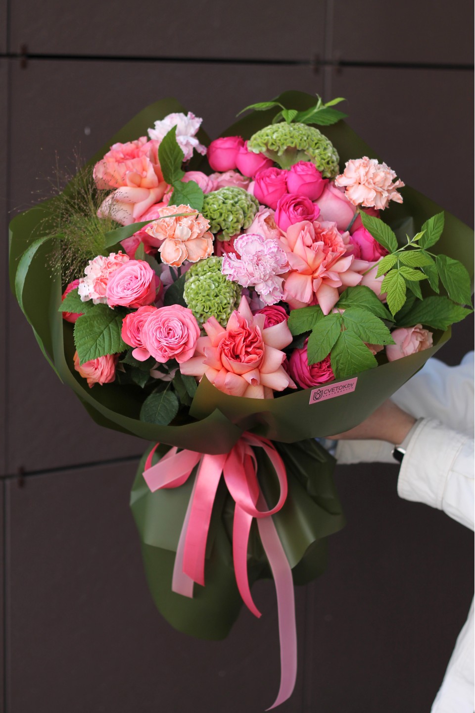 Букет Венера - с добавлением зелени