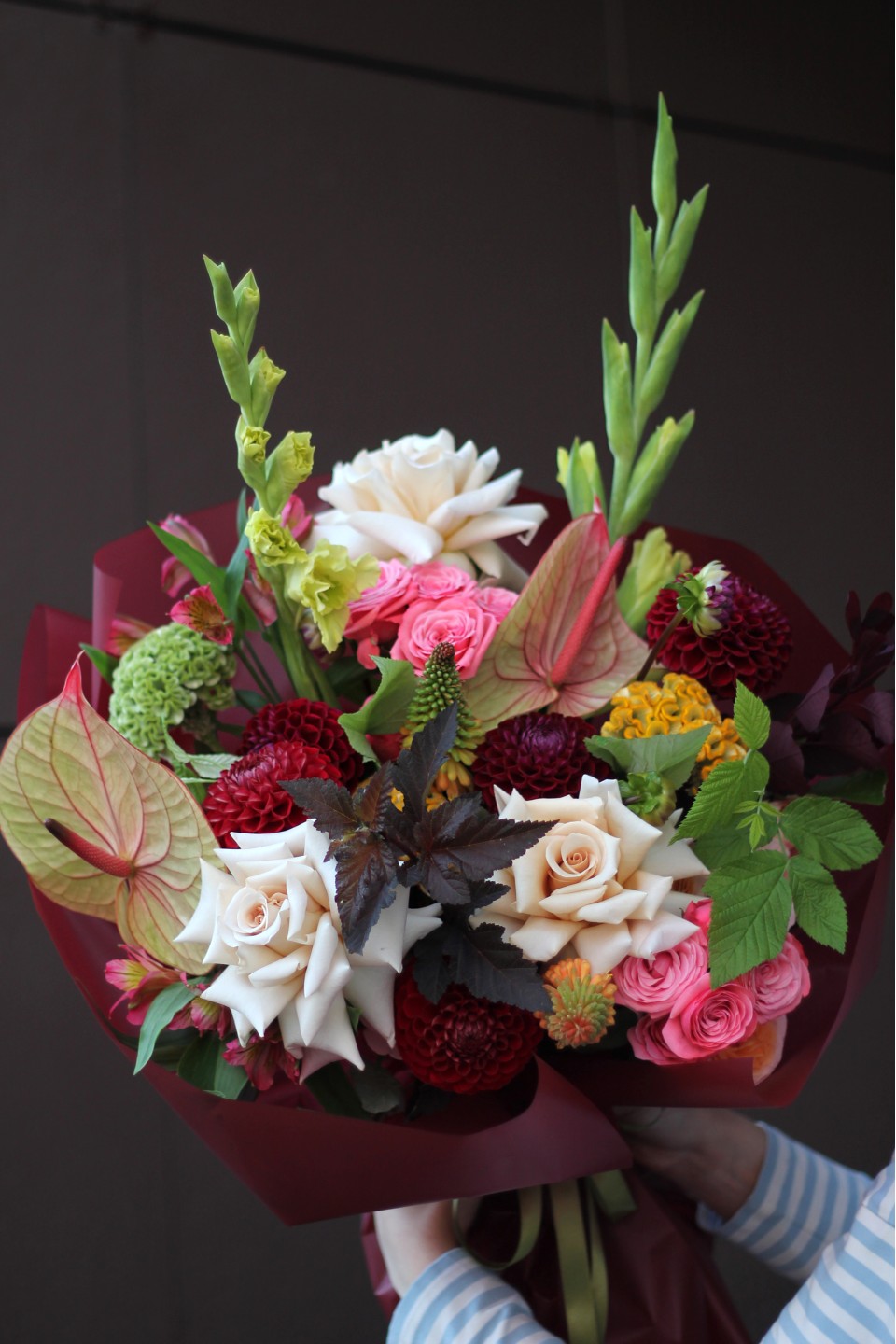 Букет Мэрия - подарочное оформление