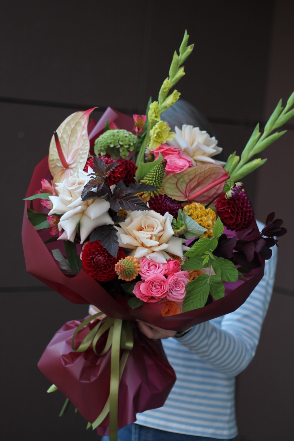 Букет Мэрия - с добавлением зелени