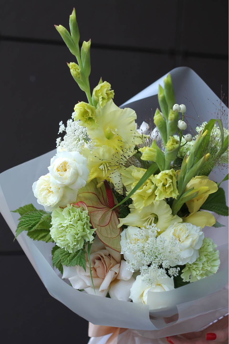 Букет Зеленый Бриллиант - подарочное оформление