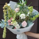 Букет Изумрудное Утро - подарочное оформление - миниатюра