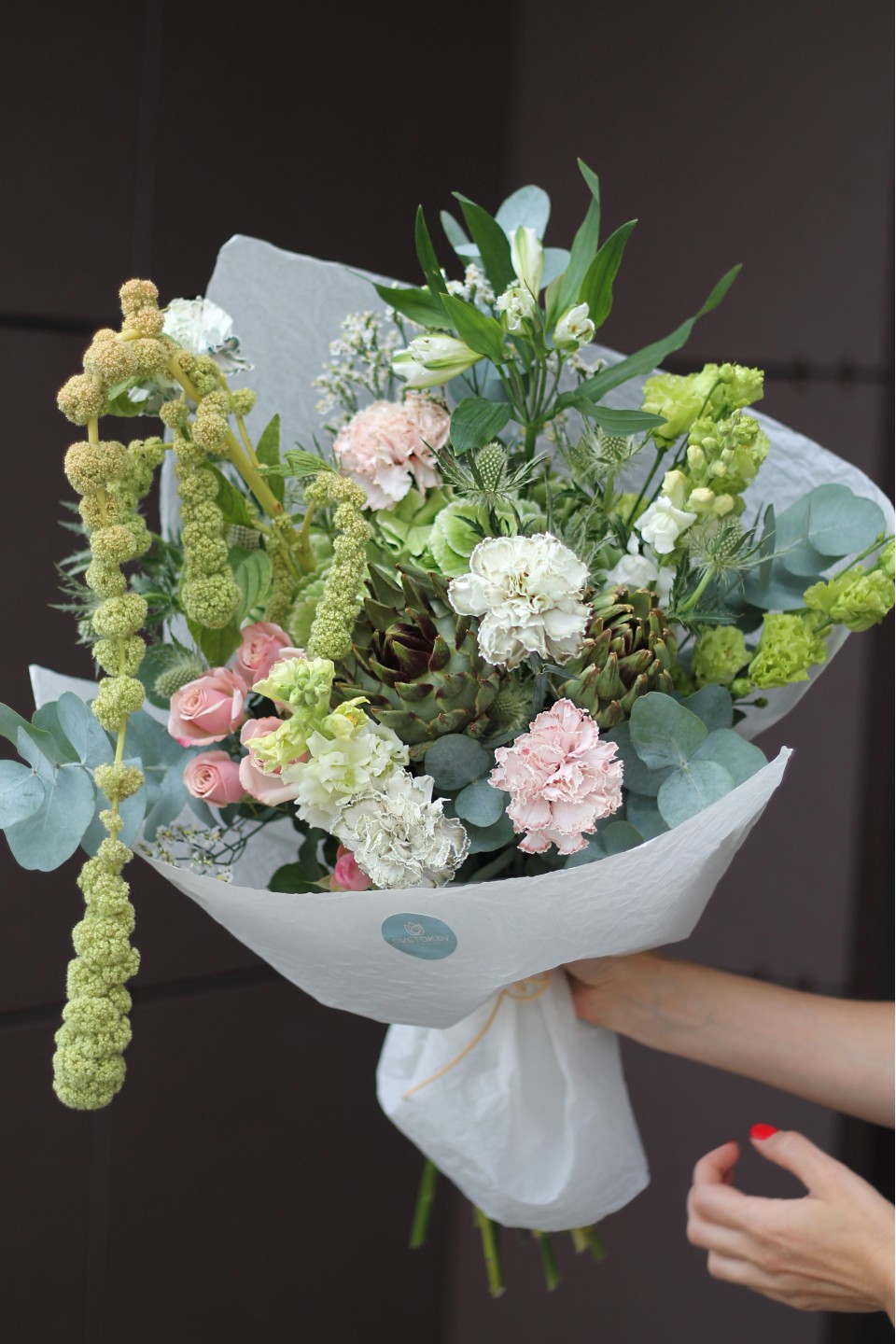 Букет Изумрудное Утро - подарочное оформление