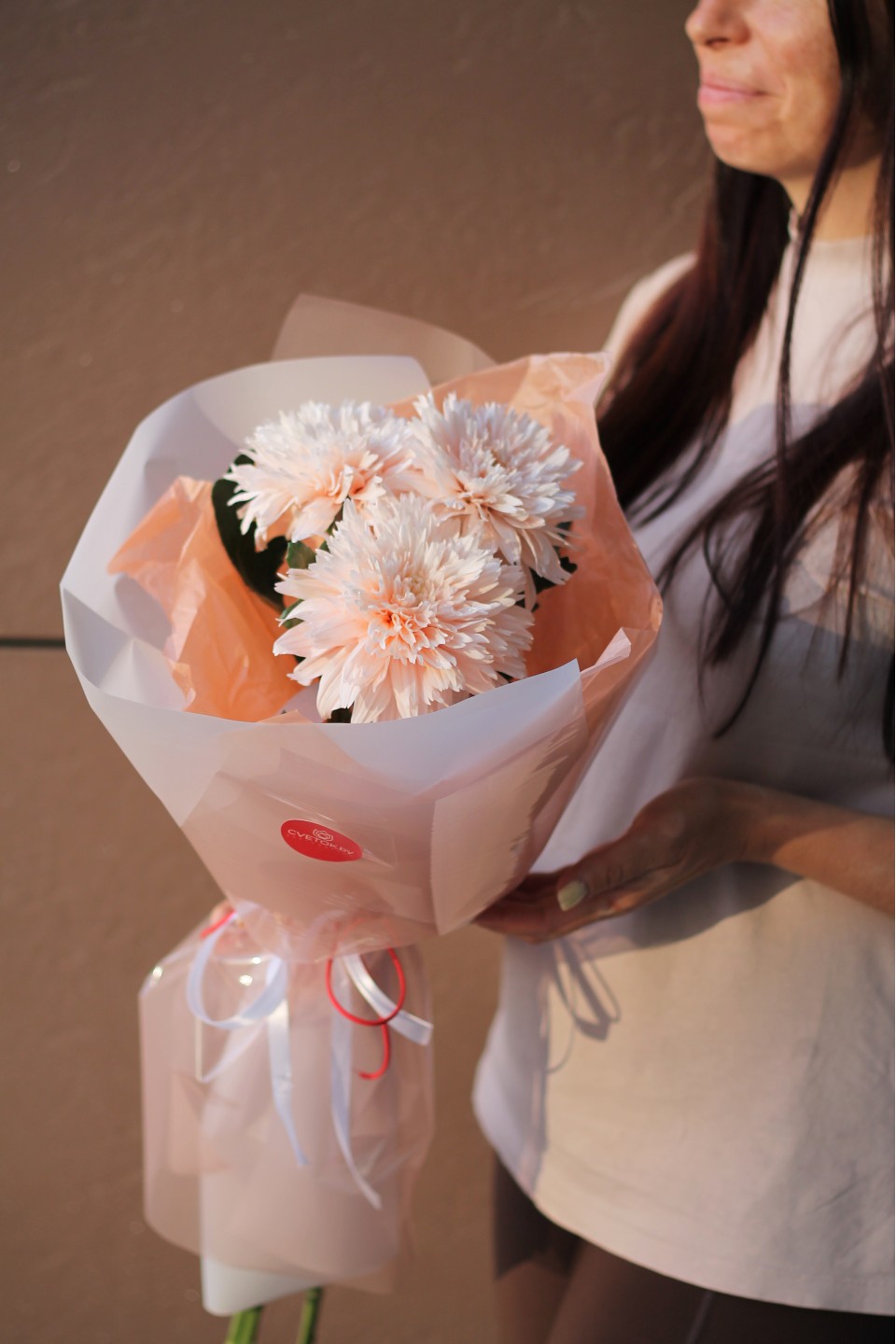 Букет из хризантем Танец Фламинго - быстрая доставка в Минске