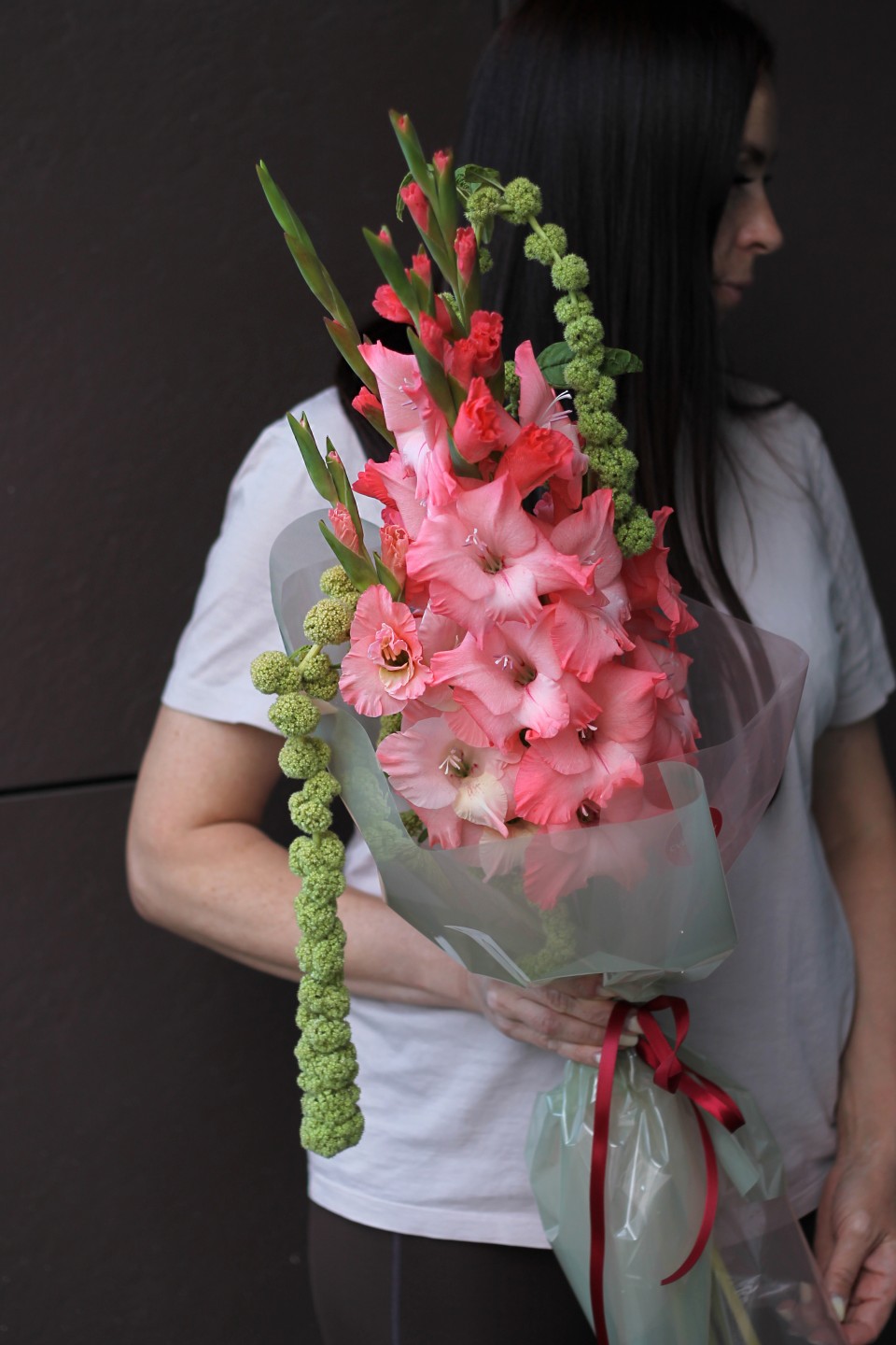 Букет Коралловая Лагуна - подарочное оформление