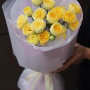 Букет Позитив - с добавлением зелени - миниатюра 