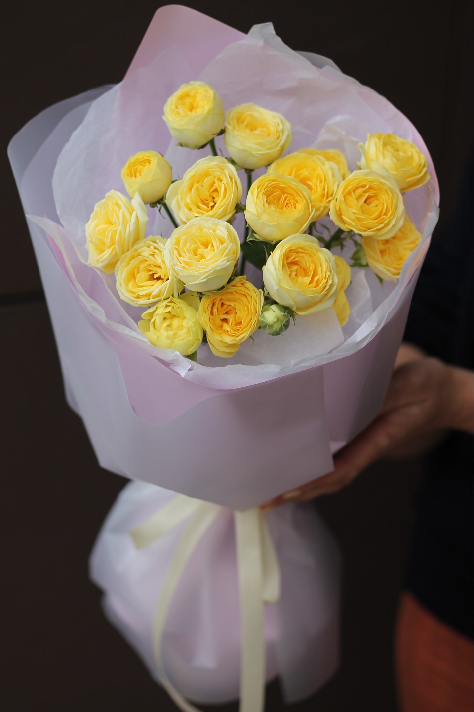 Букет Позитив - с добавлением зелени