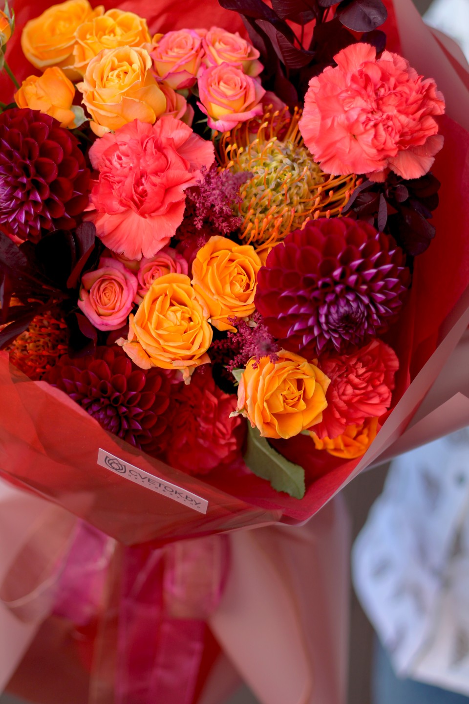 Букет Эсмеральда - с добавлением зелени