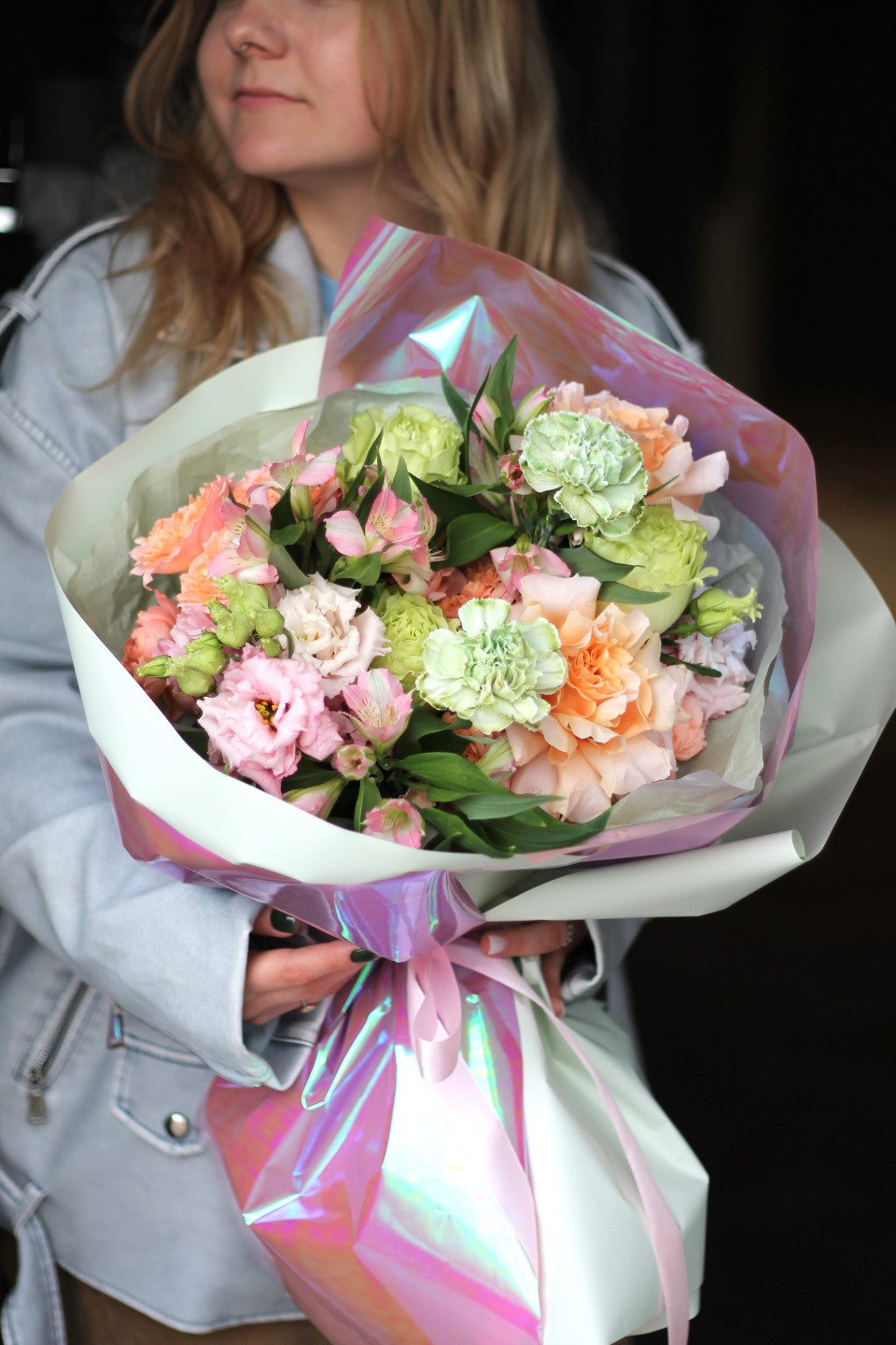 Букет Марципан - с добавлением зелени