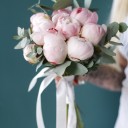 Букет невесты из пионов Воздушный поцелуй - миниатюра