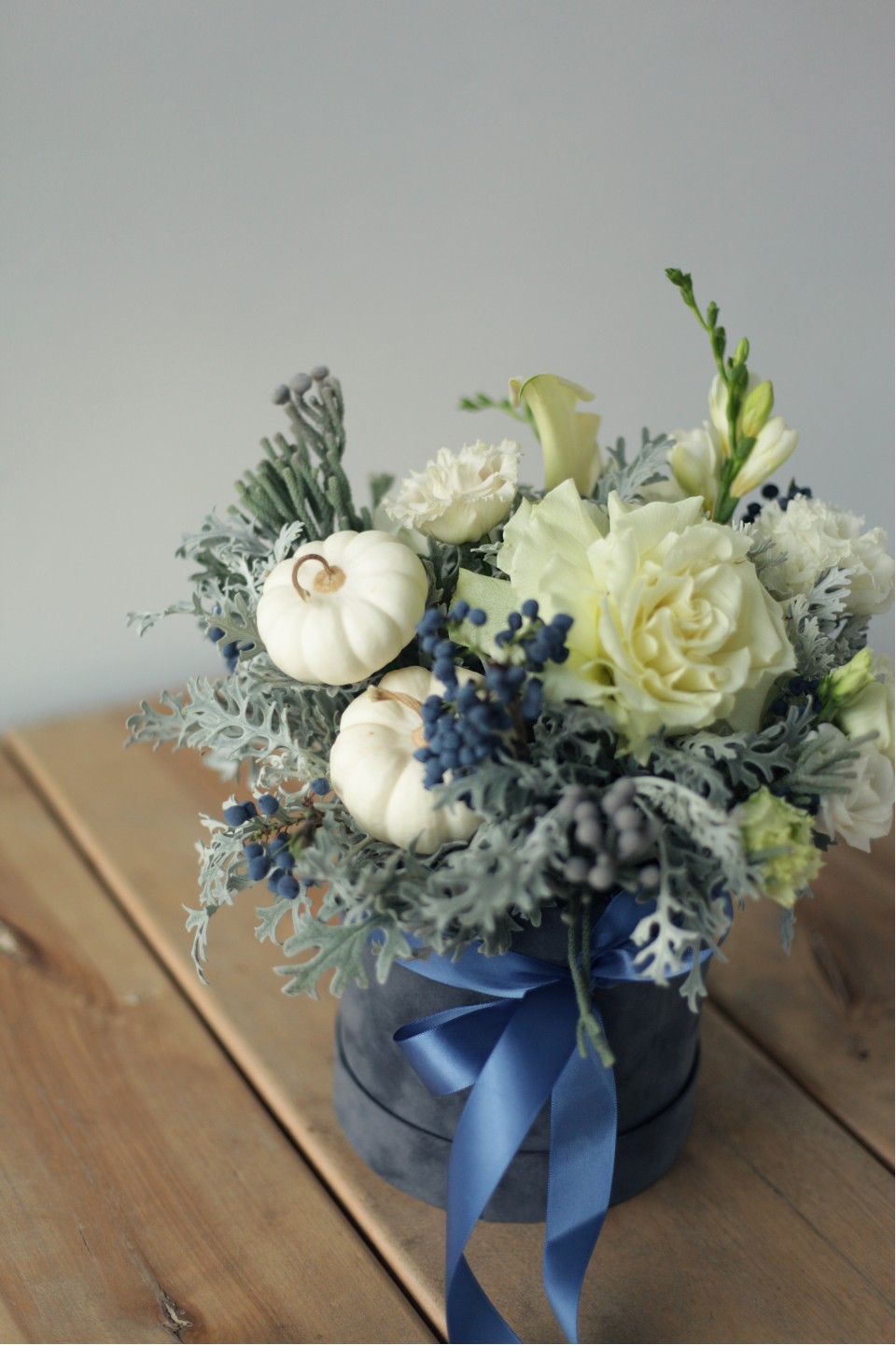 Композиция Морозная осень - подарочное оформление