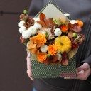 Конверт "Золотая Осень" - с добавлением зелени - миниатюра 