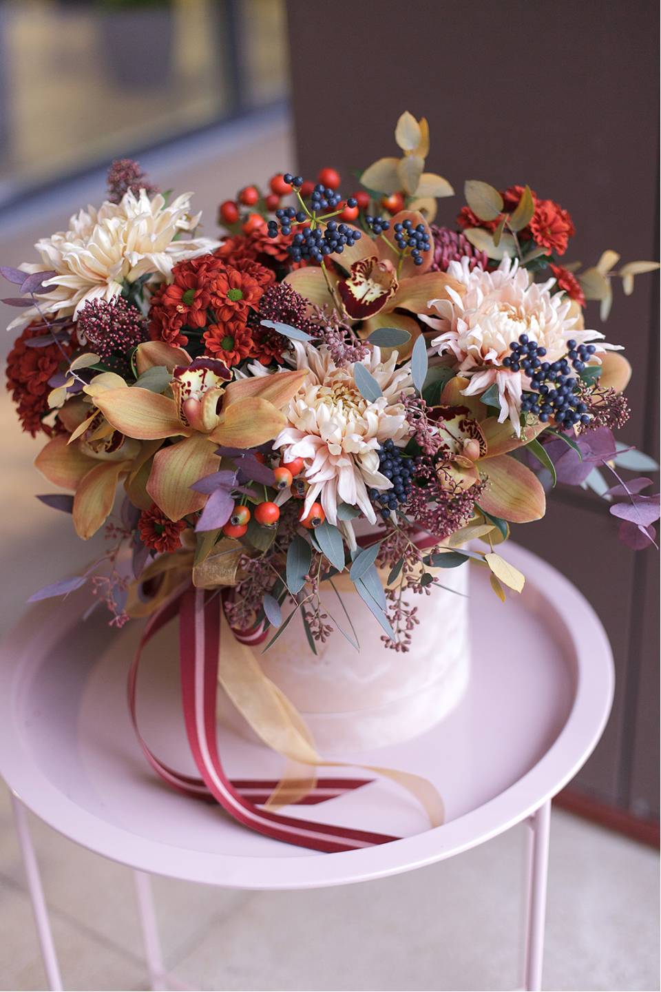 Коробочка Осеннее Ассорти - с добавлением зелени