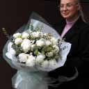 Букет Энджи - с добавлением зелени - миниатюра 