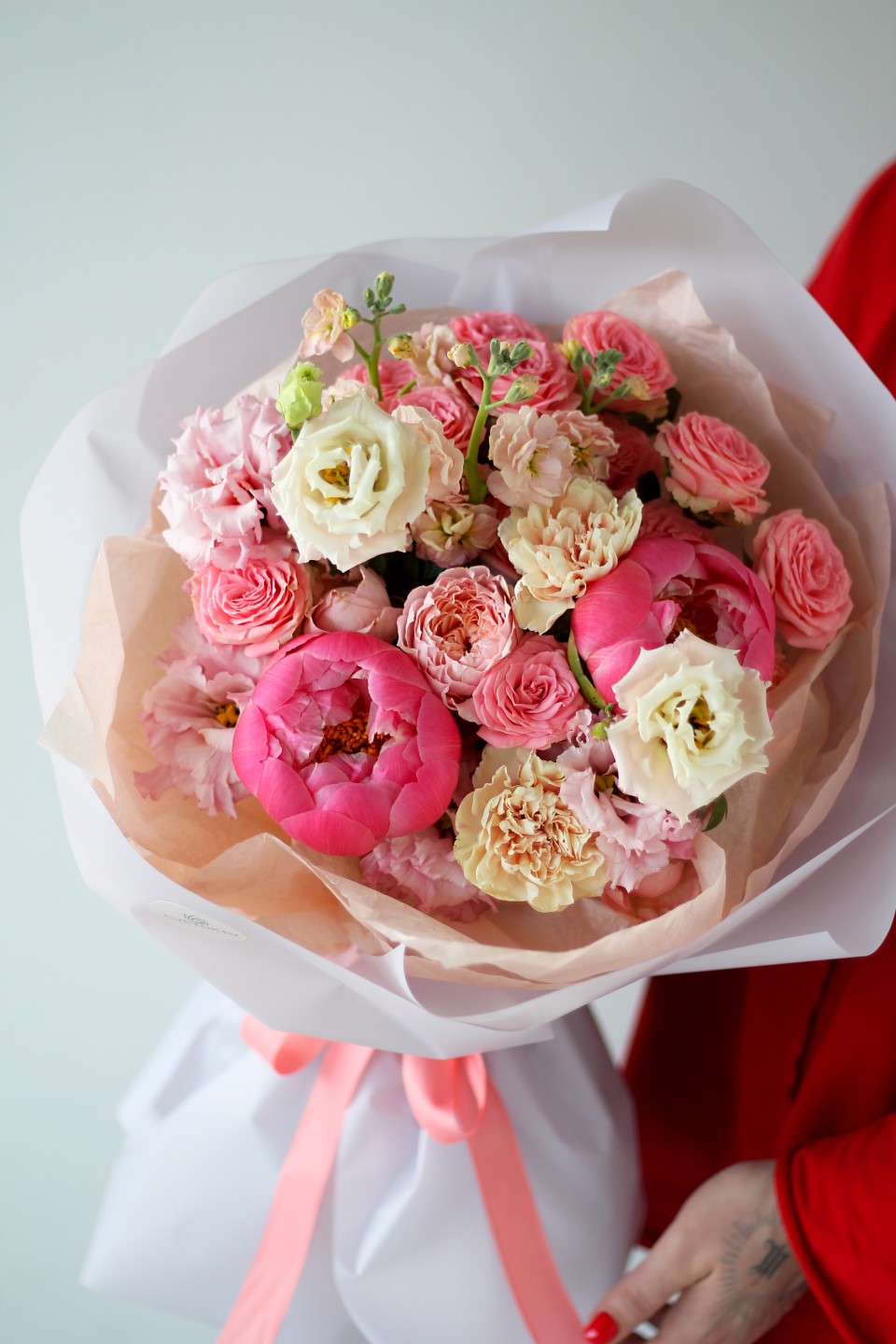 Букет Айми - с добавлением зелени