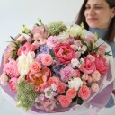 Букет Турмалин - с добавлением зелени - миниатюра 