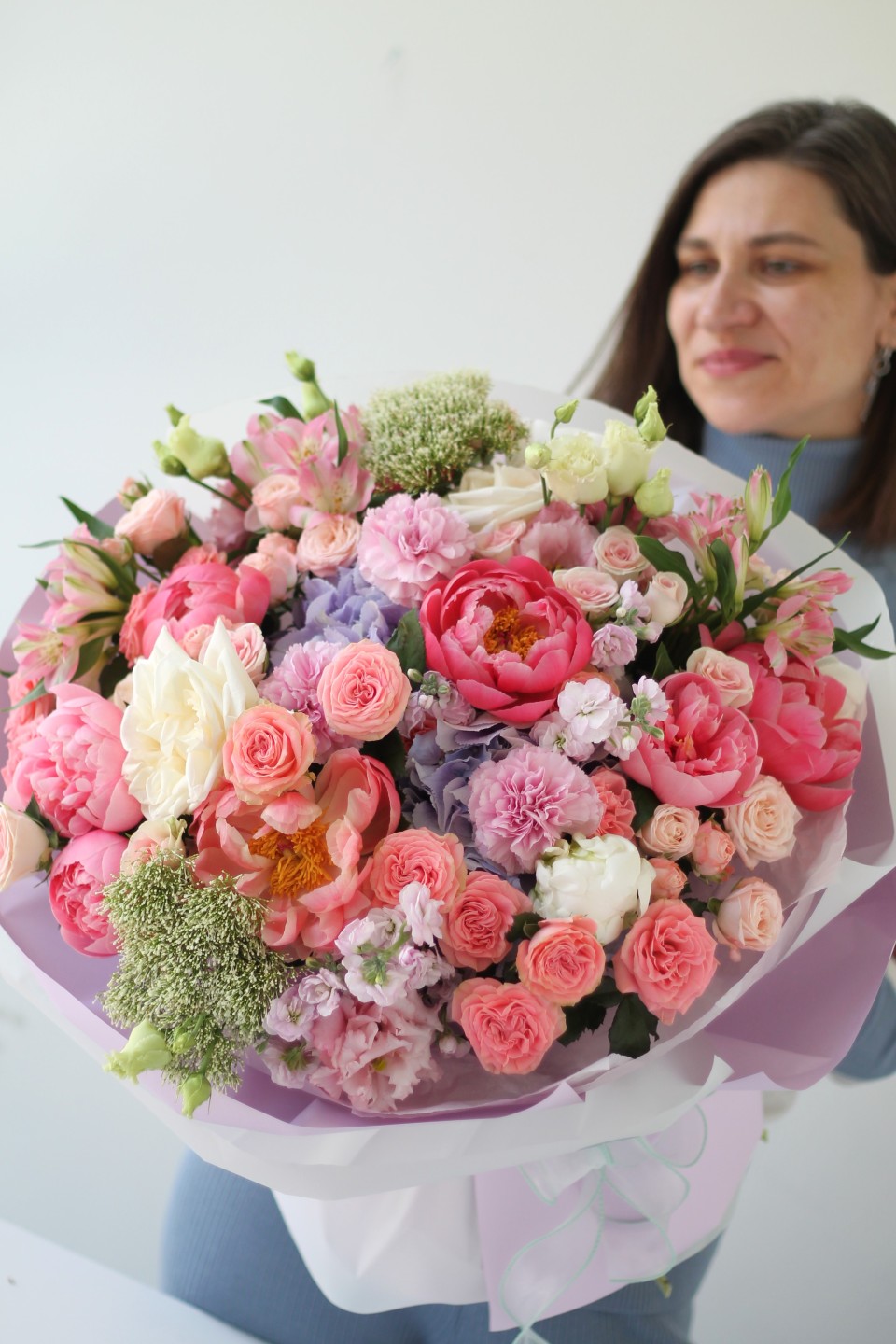 Букет Турмалин - с добавлением зелени