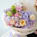 Букет Аврелия - с добавлением зелени - миниатюра 