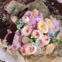 Букет Летний вечер - с добавлением зелени - миниатюра 