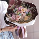 Букет Летний вечер - подарочное оформление - миниатюра