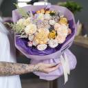 Букет Сан-Франциско - с добавлением зелени - миниатюра 