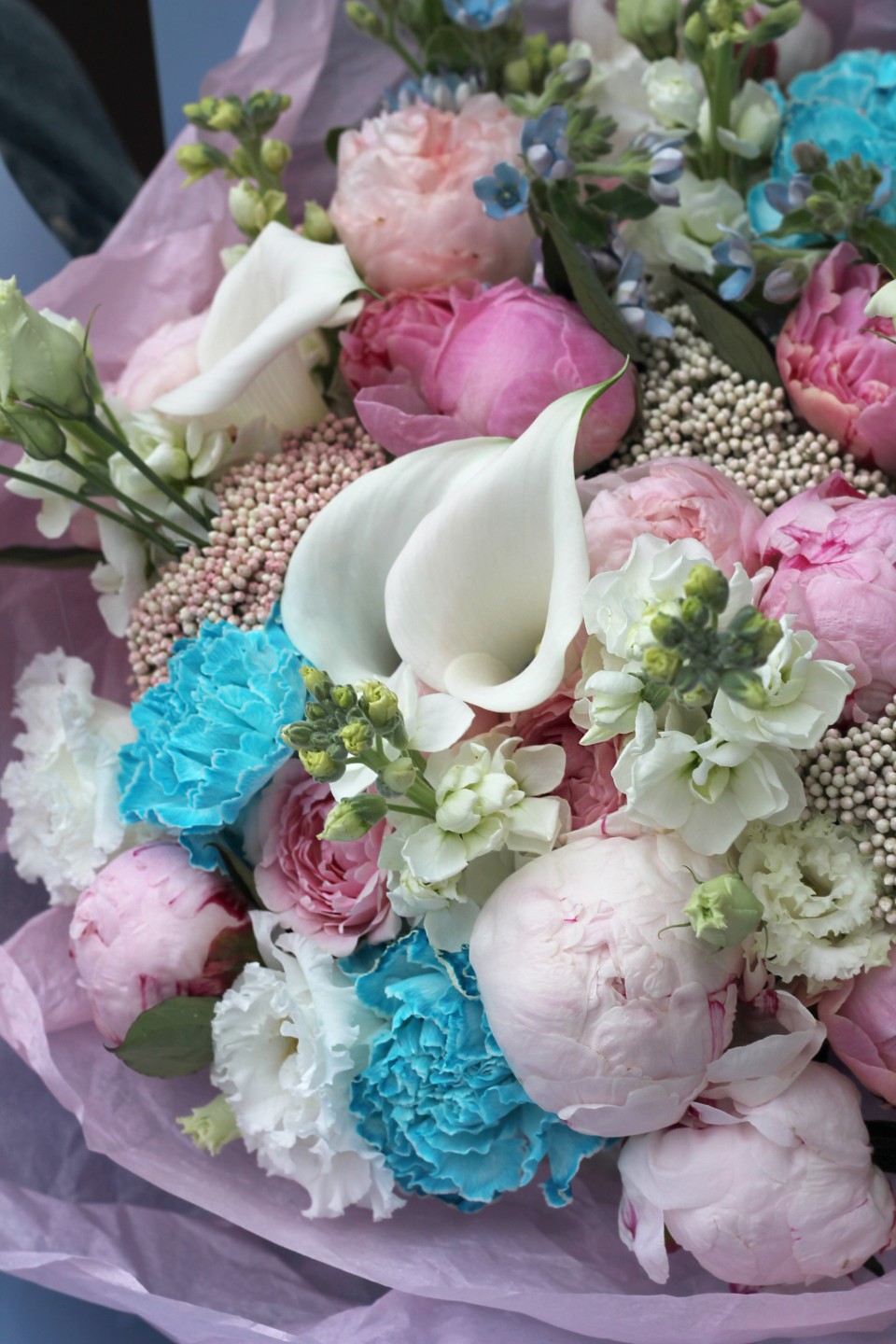 Букет Ванильный небосвод - подарочное оформление