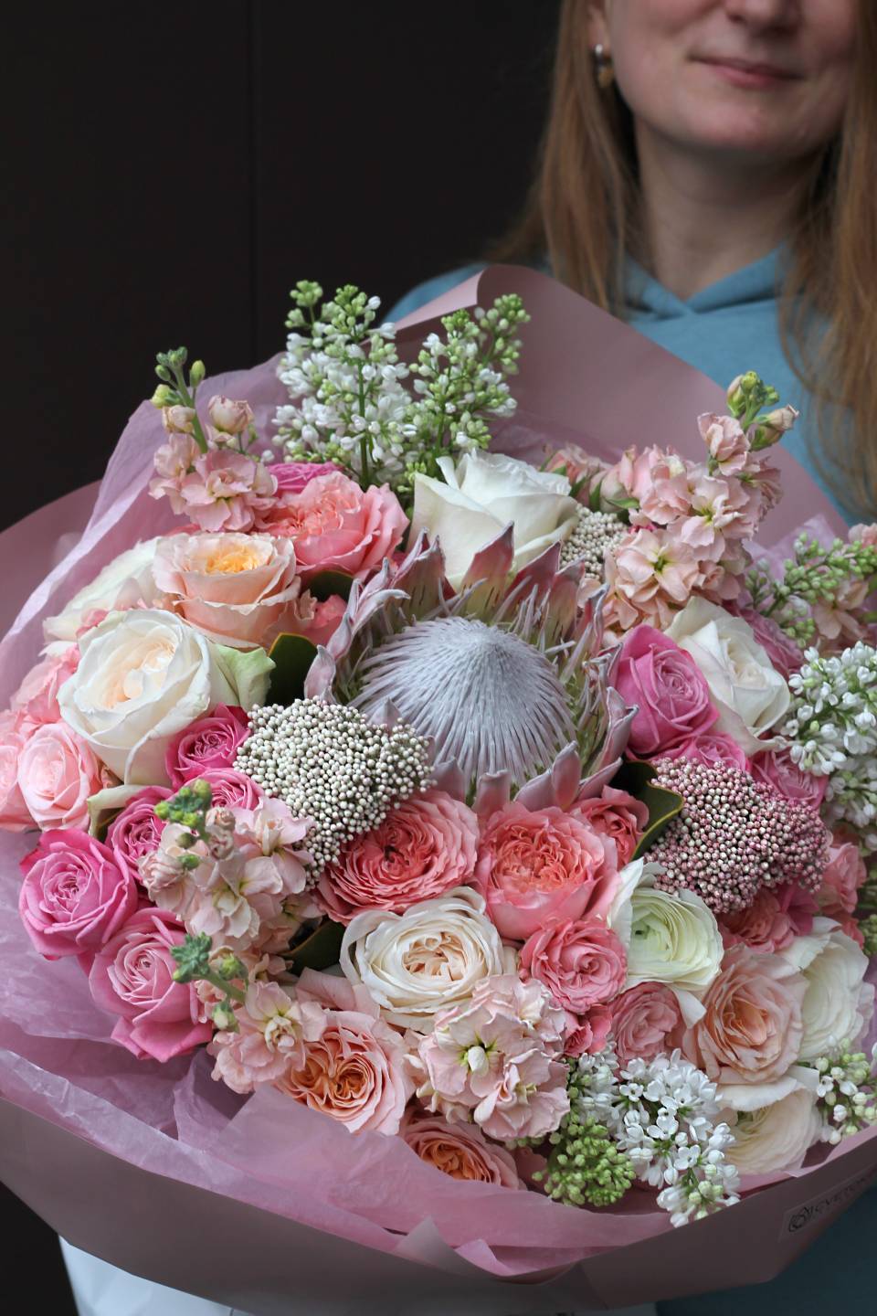 Букет Прикосновение любви - подарочное оформление