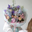 Букет Сьюзи - с добавлением зелени - миниатюра 