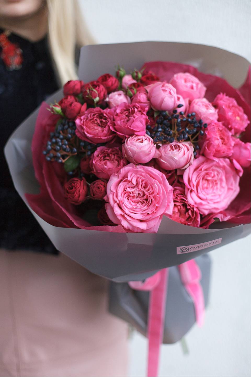 Букет Эльза - с добавлением зелени