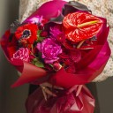 Букет Красивая Любовь - подарочное оформление - миниатюра