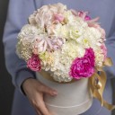 Композиция Малиновый Гипюр - подарочное оформление - миниатюра