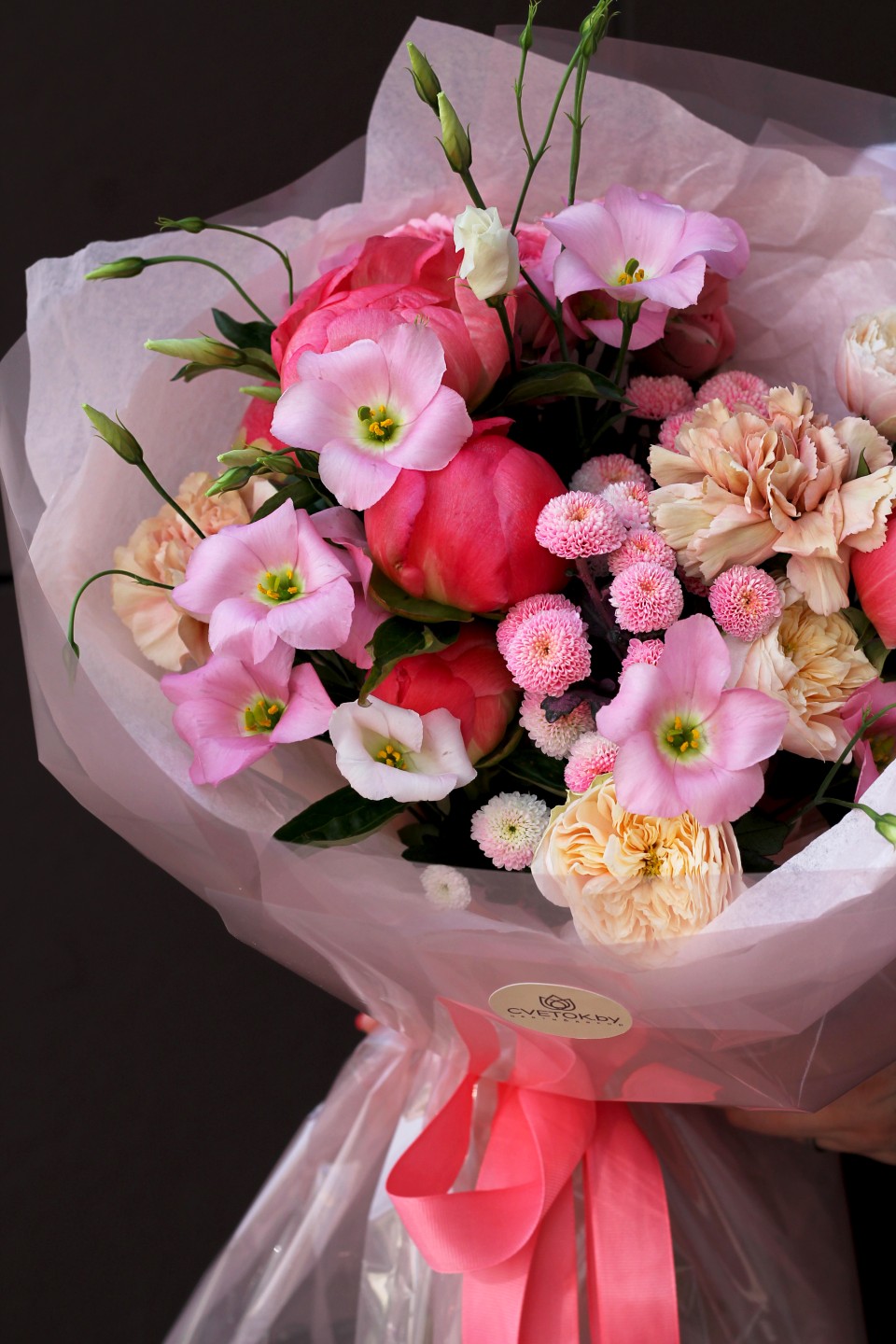 Букет Сайли - с добавлением зелени