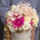 Композиция Малиновый Гипюр - с доставкой по Минску - миниатюра